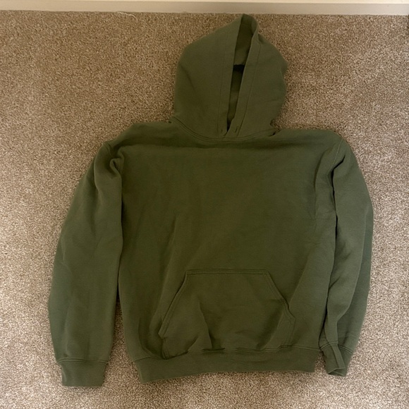 Olive Green Men's Hoodie - Picture 1 of 1